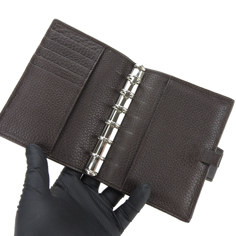 GUCCI System organizer 245821 leather Dark brown mens(Unisex)