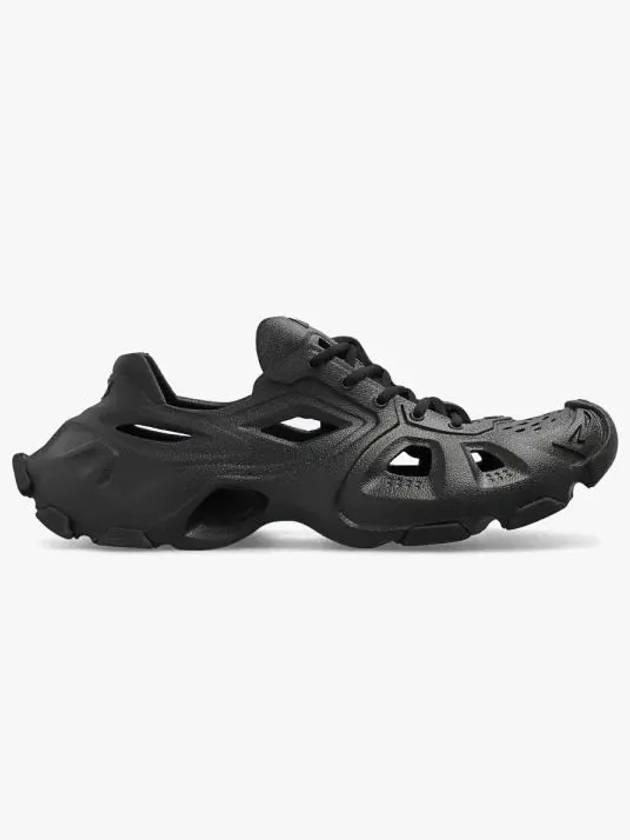 Luxury Balenciaga Trending 2026 HD Rubber Sole Cut-Out Low Top Sneakers Black