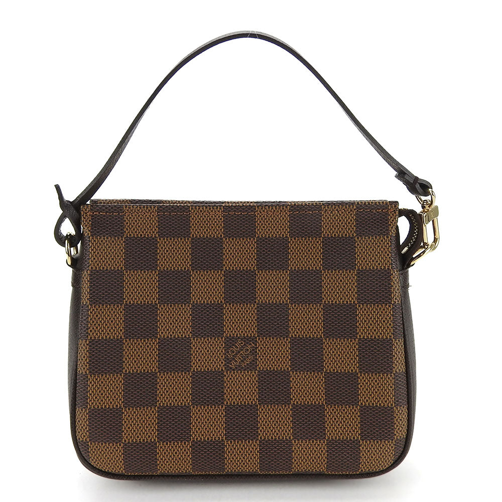 LOUIS VUITTON Pouch N51982 Damier canvas Brown Truth makeup Women