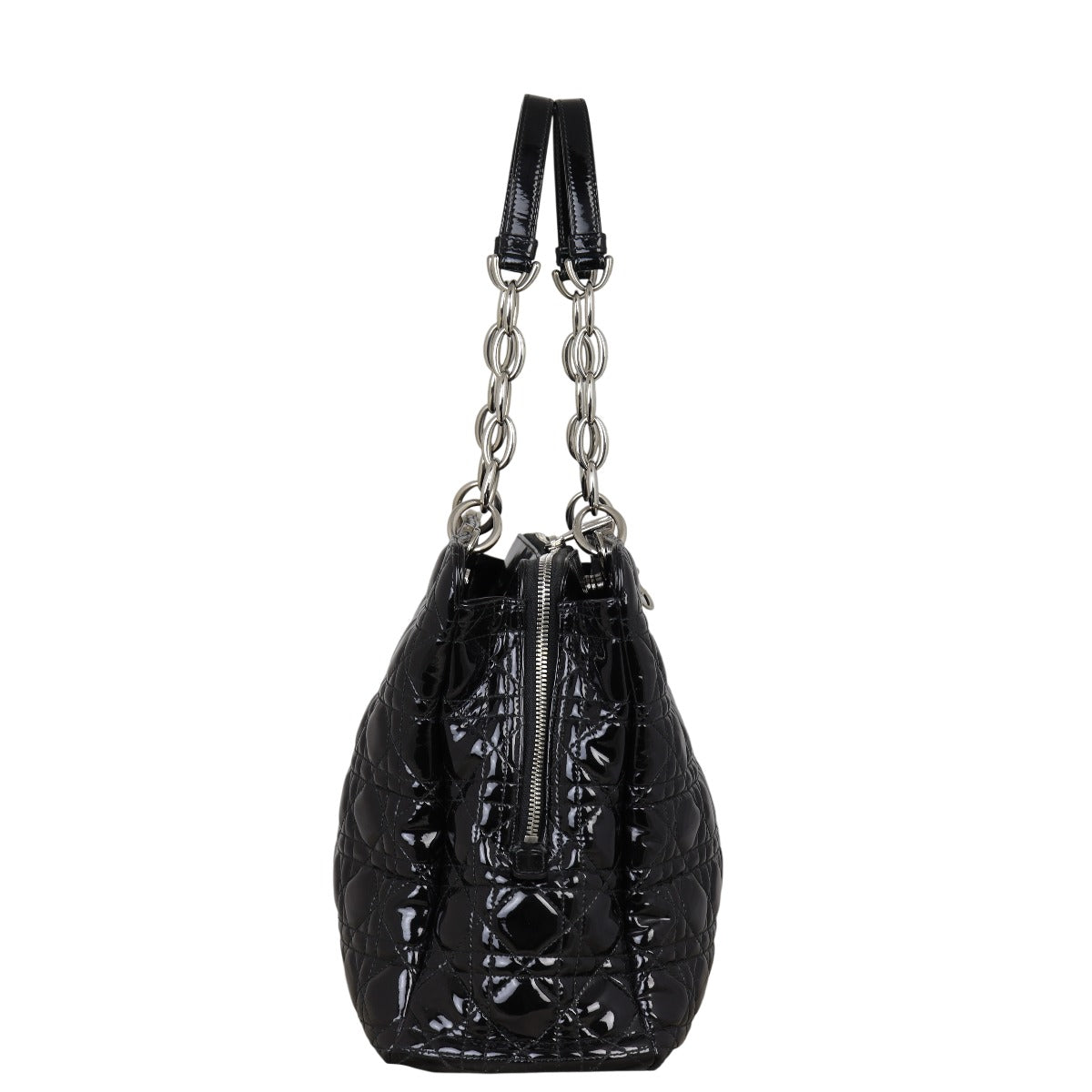 Dior Cannage Shopping Tote Patent
