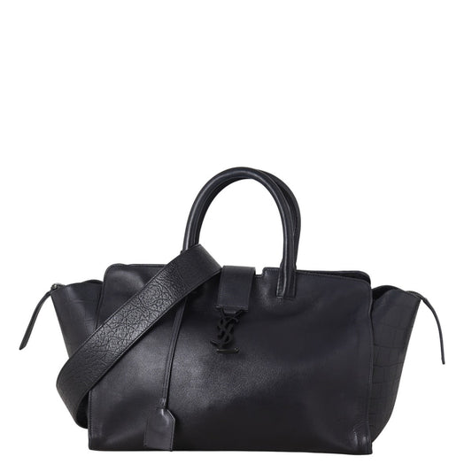 Saint Laurent Downtown Cabas Croc-Embossed
