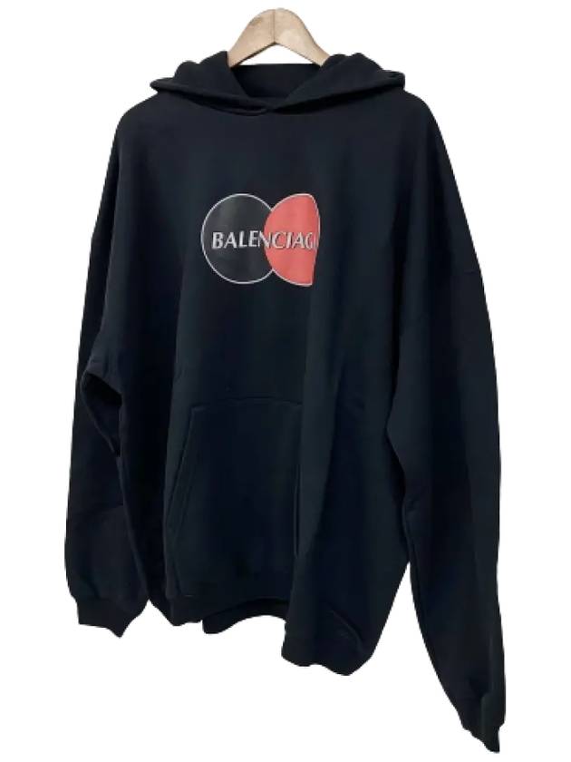 Luxury Balenciaga Trending 2026 Logo Print Over Fit Hoodie Black