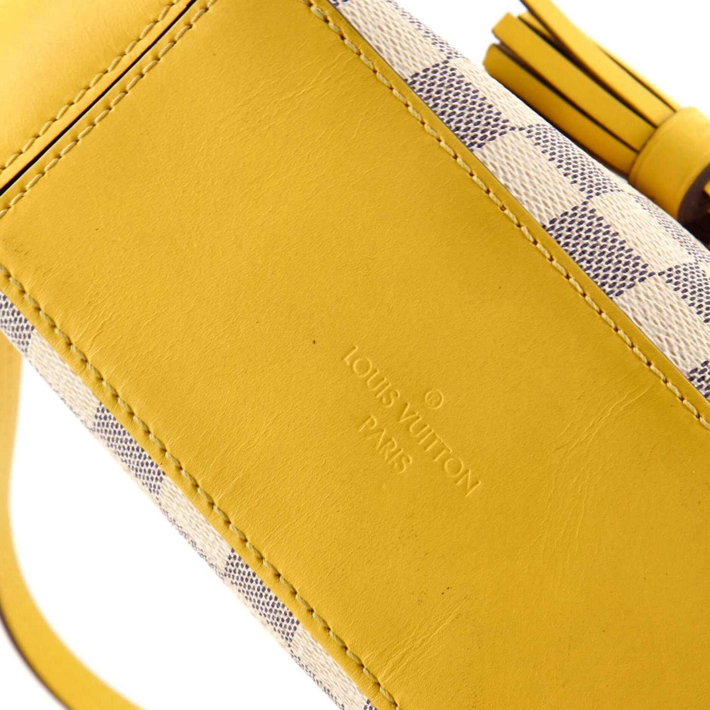 Louis Vuitton Saintonge Handbag Damier with Leather