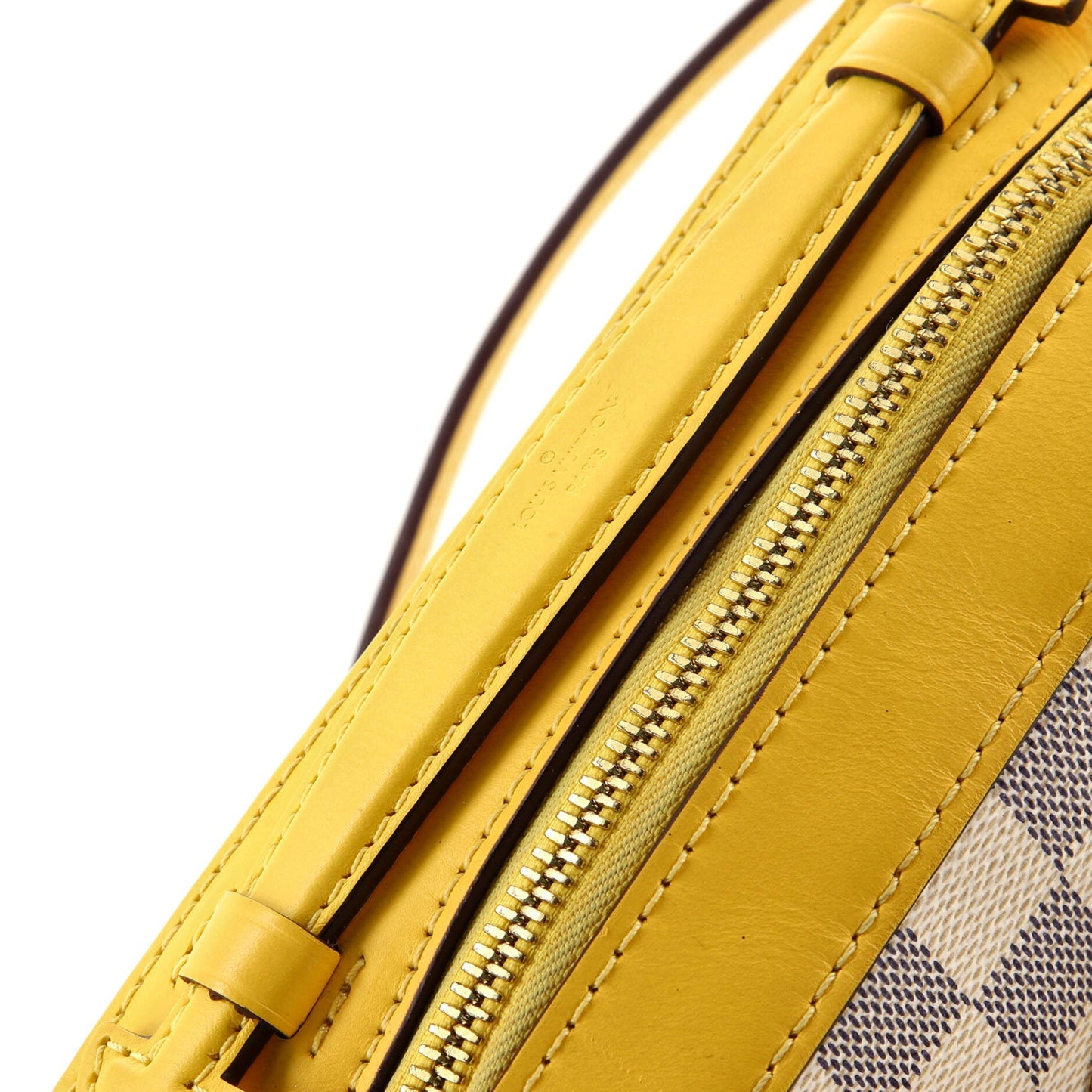 Louis Vuitton Saintonge Handbag Damier with Leather