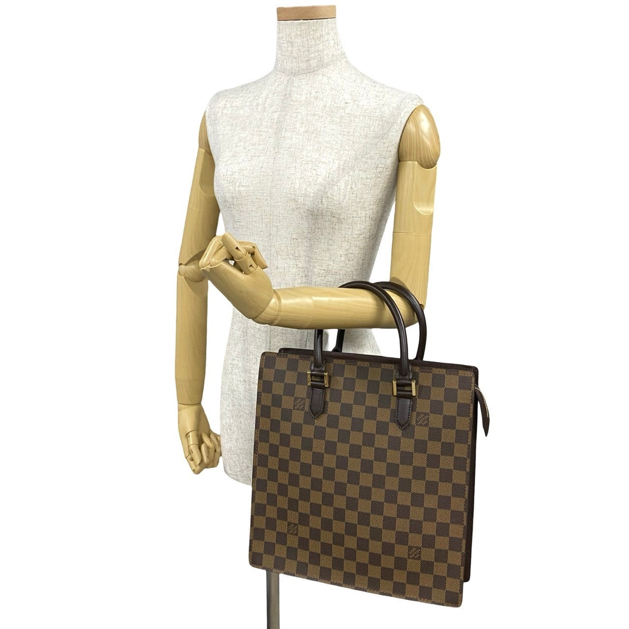 LOUIS VUITTON Handbag N51145 leather Brown Damier Venice PM