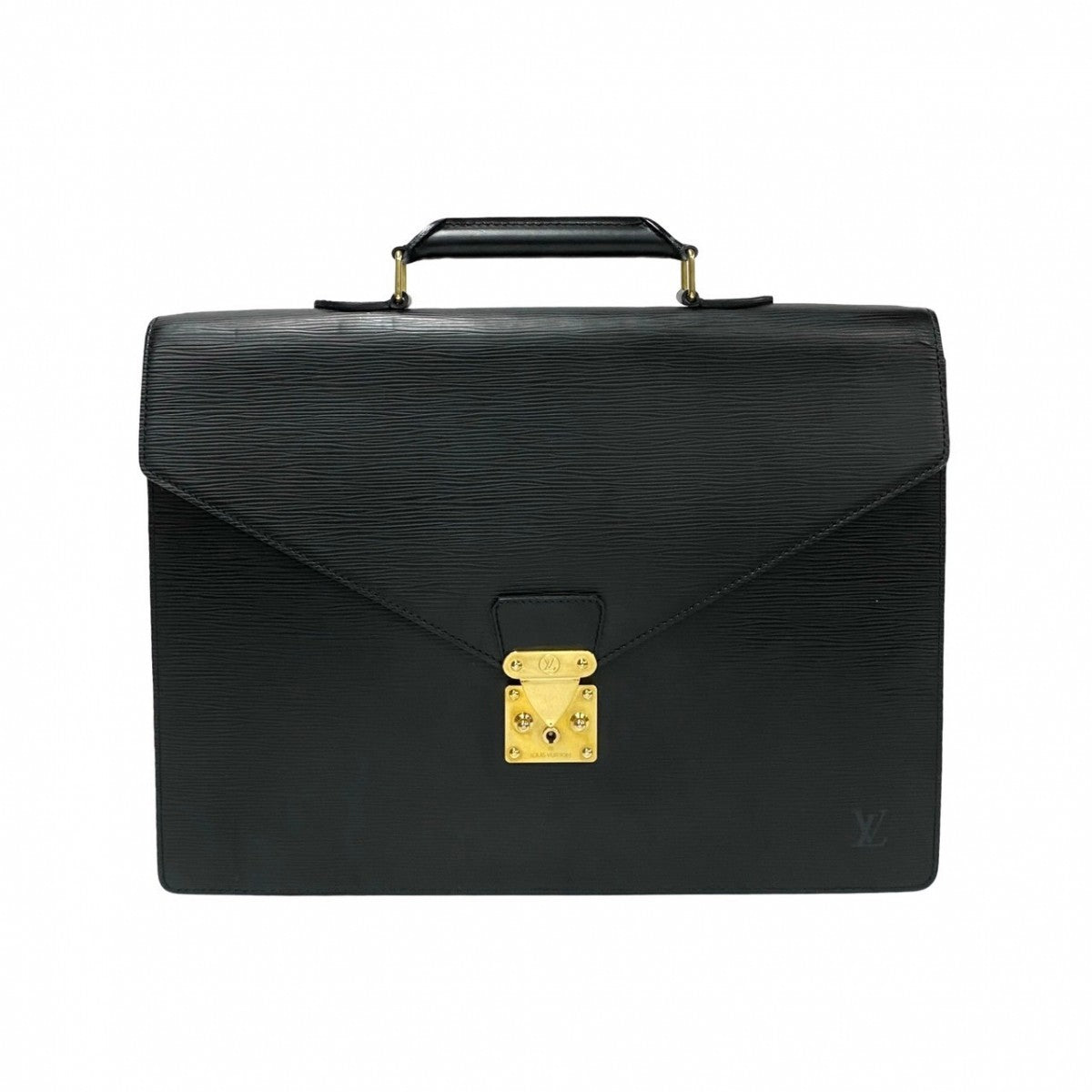 LOUIS VUITTON Business bag M54412 leather black Epi Serviette Ambassador