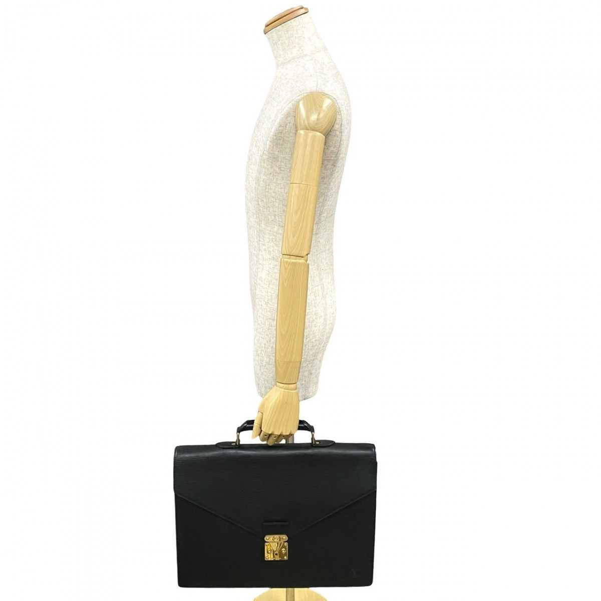 LOUIS VUITTON Business bag M54412 leather black Epi Serviette Ambassador