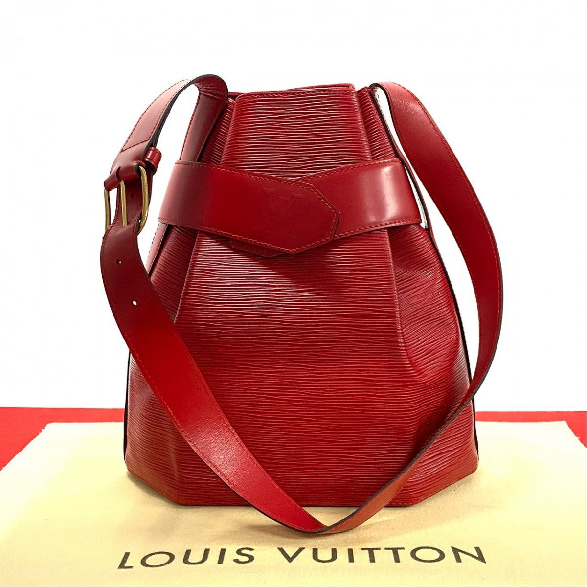 LOUIS VUITTON Shoulder Bag M80207 Epi Leather Red Epi Sac de Paul PM Women
