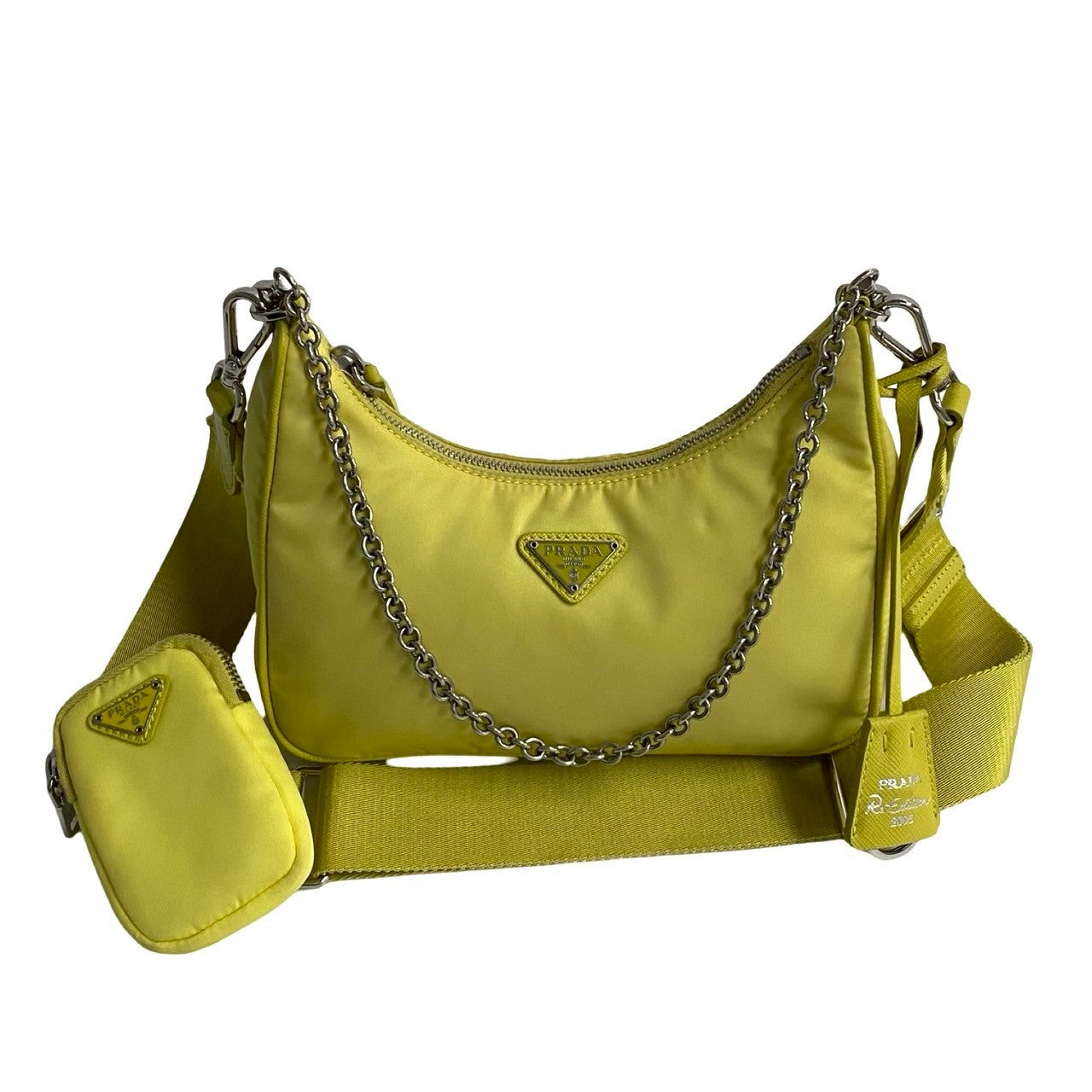 Prada Re-Edition Nylon Saffiano Leather Shoulder Bag