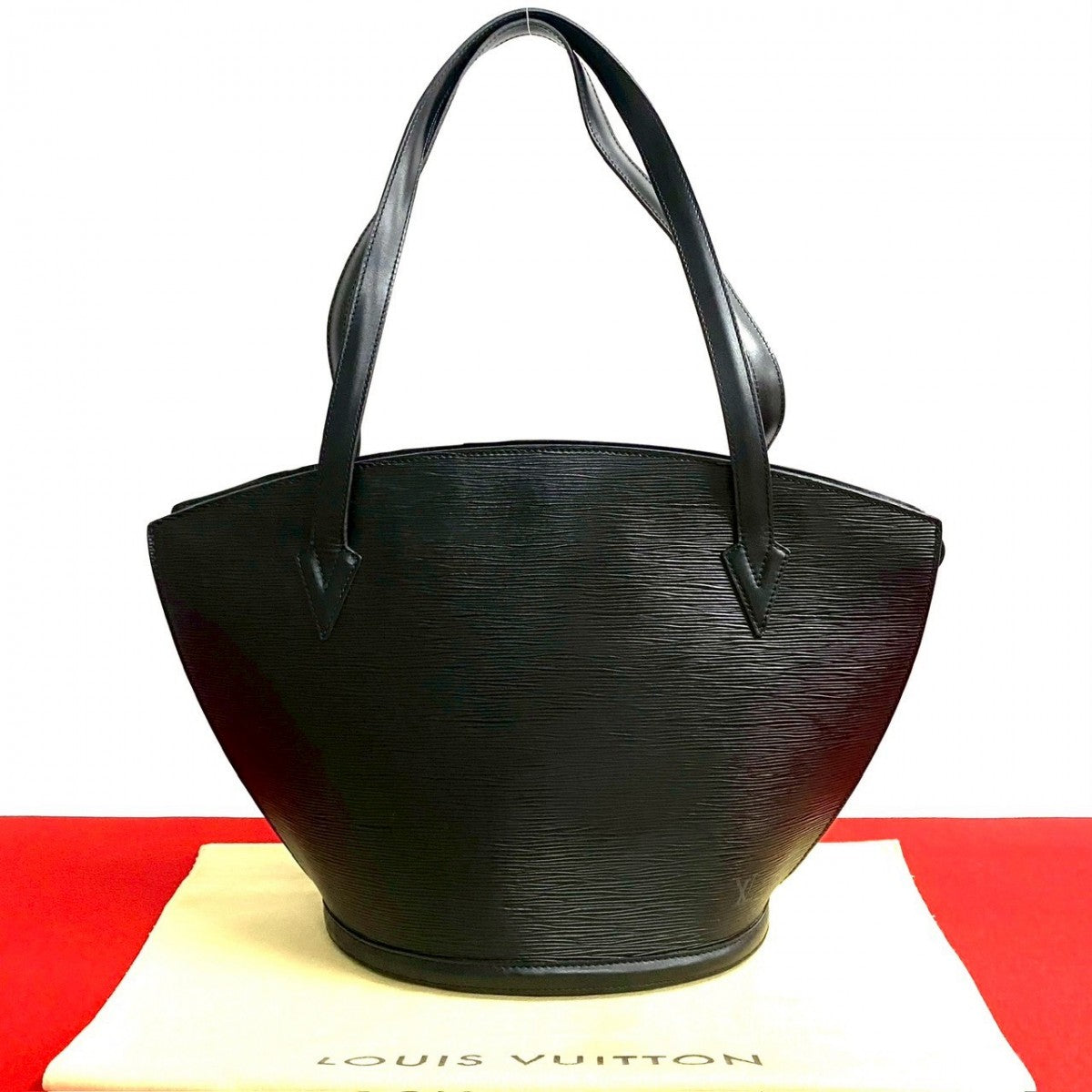 LOUIS VUITTON Tote Bag M52264 Epi Leather black Epi Sunjack shopping Women