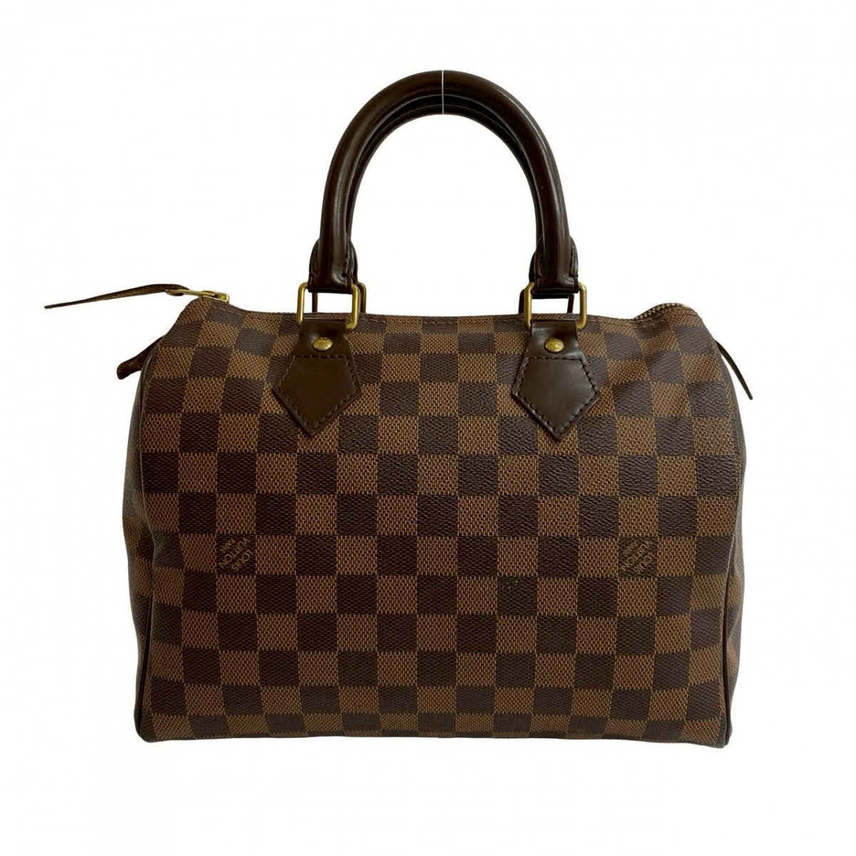 LOUIS VUITTON Handbag N41532 Leather, PVC Brown Damier Speedy 25 Women