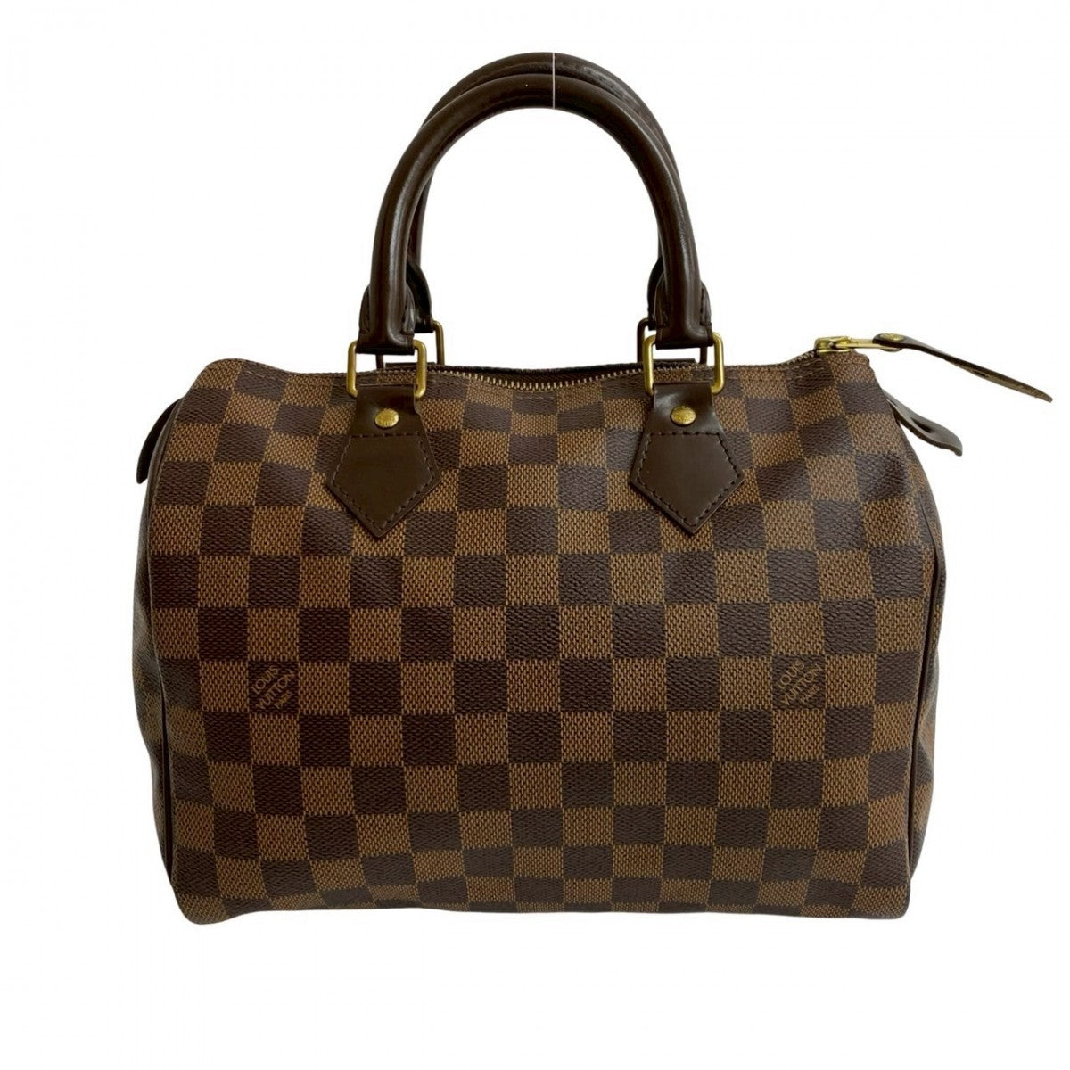 LOUIS VUITTON Handbag N41532 Leather, PVC Brown Damier Speedy 25 Women