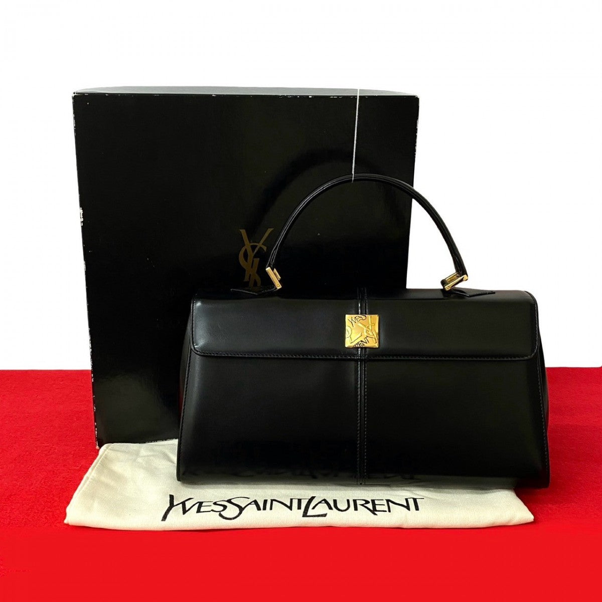 YVES SAINT LAURENT Handbag leather black
