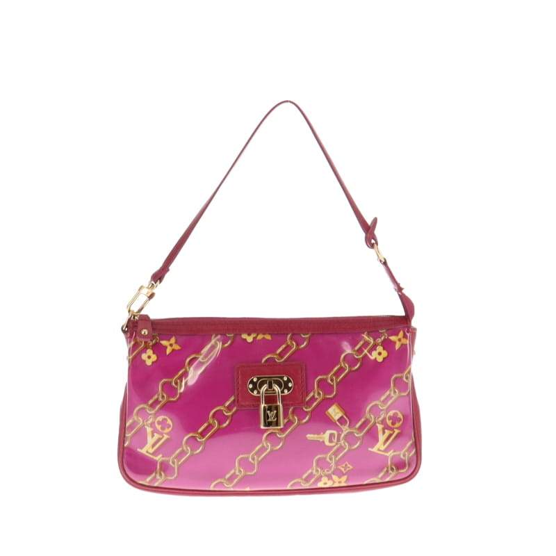Louis Vuitton Limited Edition Monogram Charms Pochette Accessoires Fuchsia