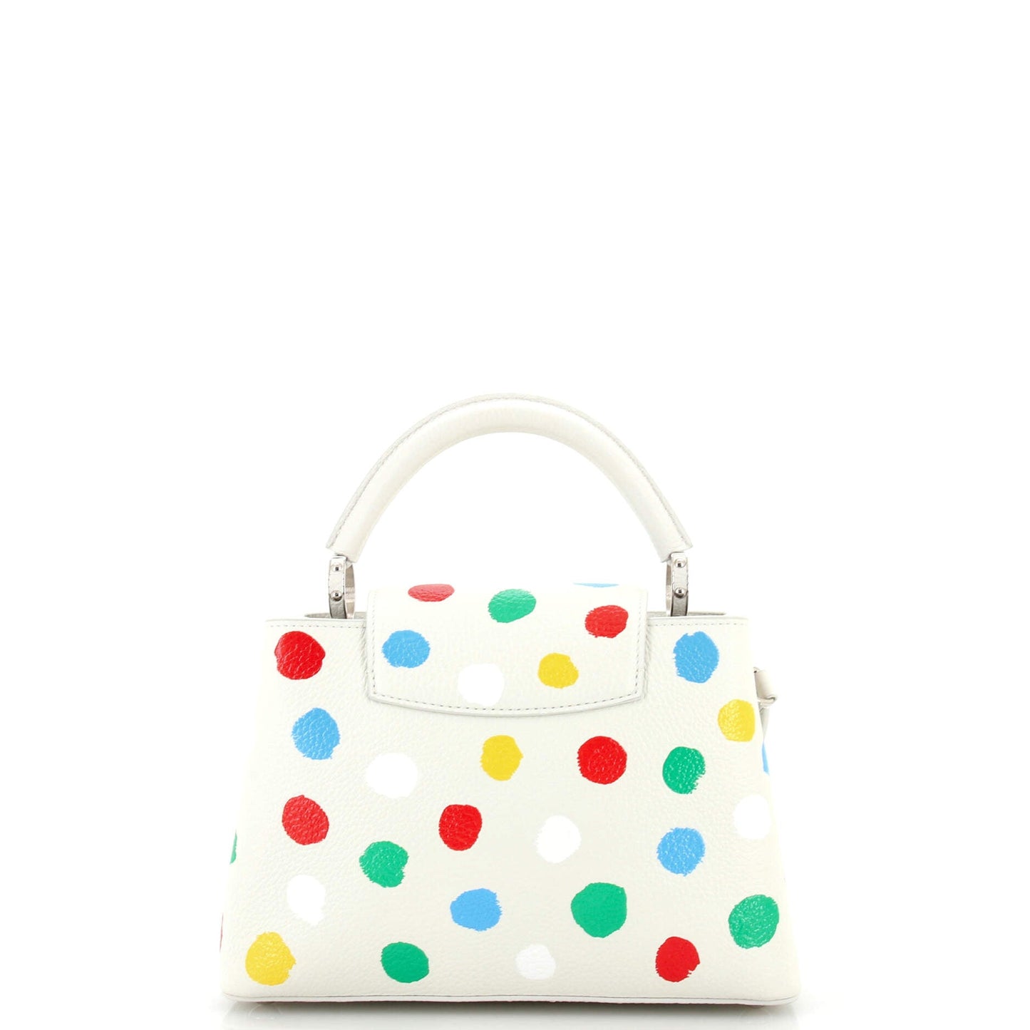 Louis Vuitton Capucines Bag Yayoi Kusama Painted Dots Taurillon Leather BB