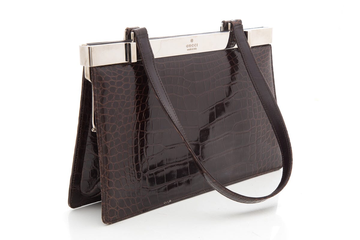 Gucci Brown Leather Handbag Style 1