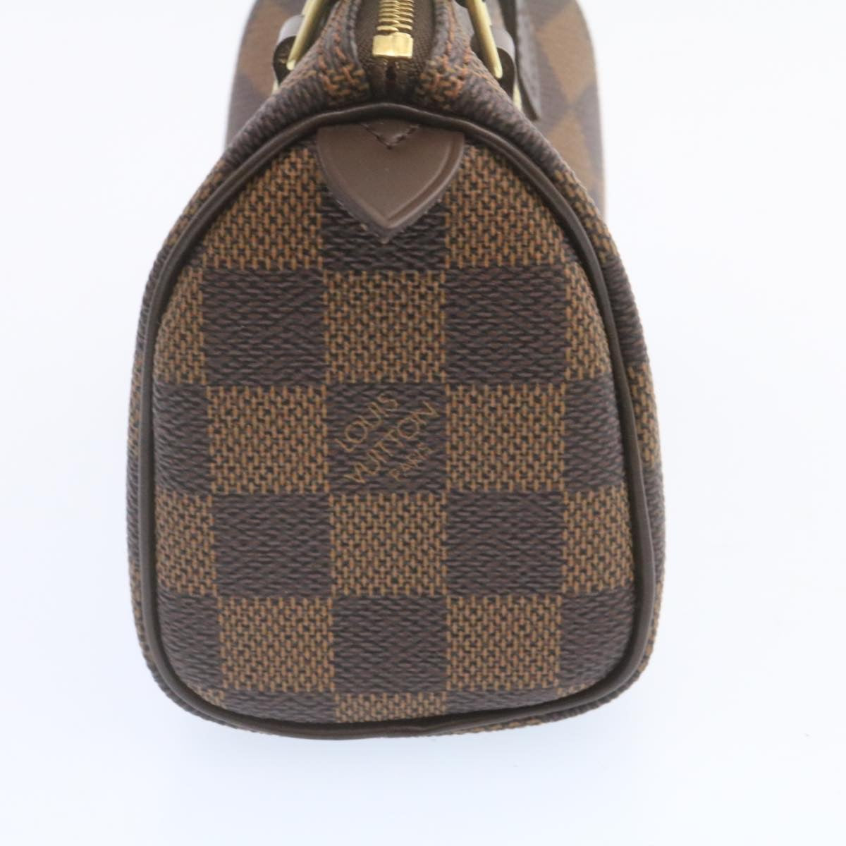 LOUIS VUITTON Damier Ebene Mini Speedy Hand Bag M41534 LV Auth 25202A