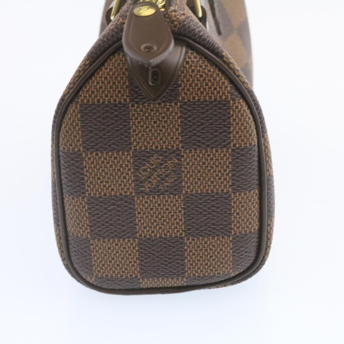 LOUIS VUITTON Damier Ebene Mini Speedy Hand Bag M41534 LV Auth 25202A