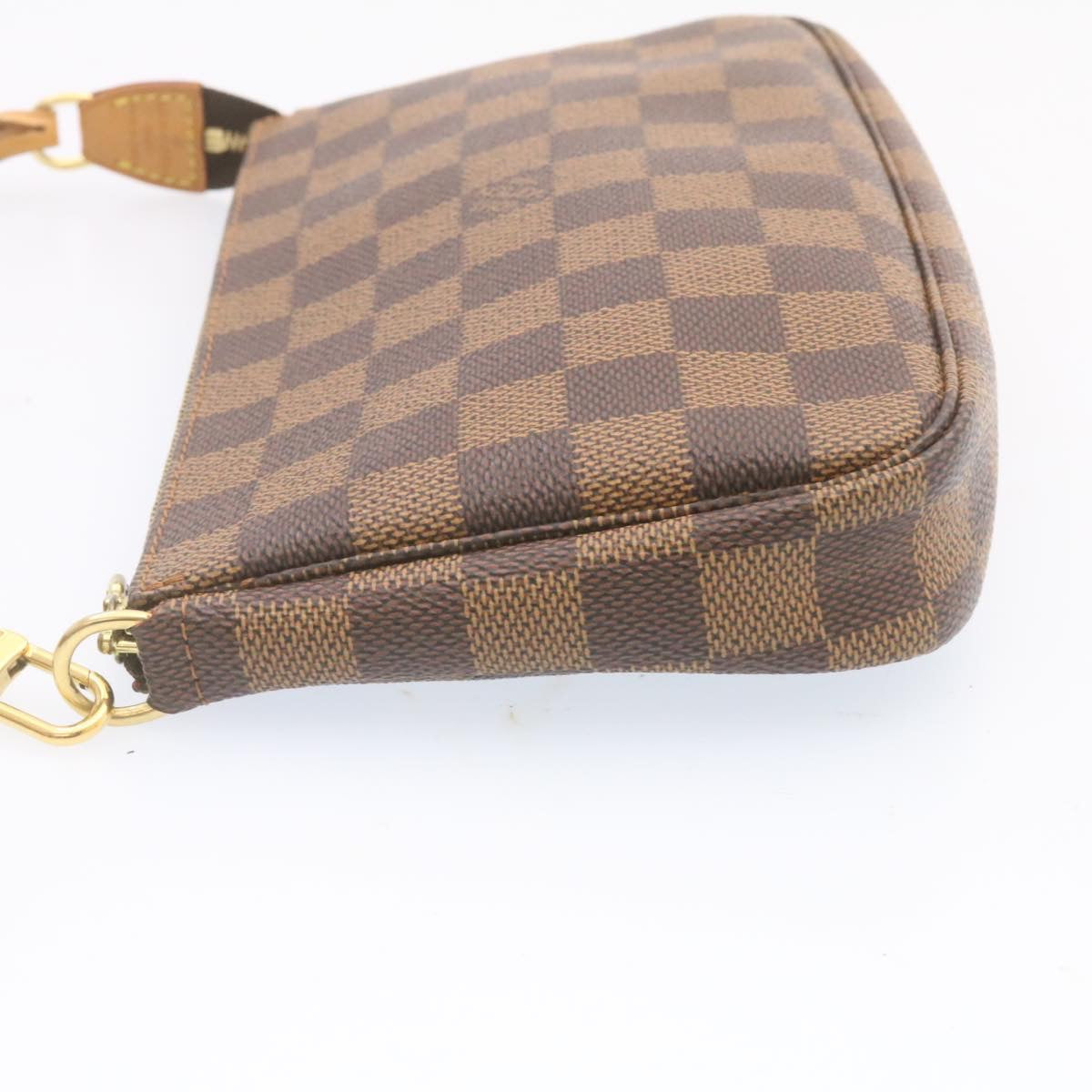 LOUIS VUITTON Damier Ebene Pochette 100th Accessoires Pouch Auth 25208A Clutch
