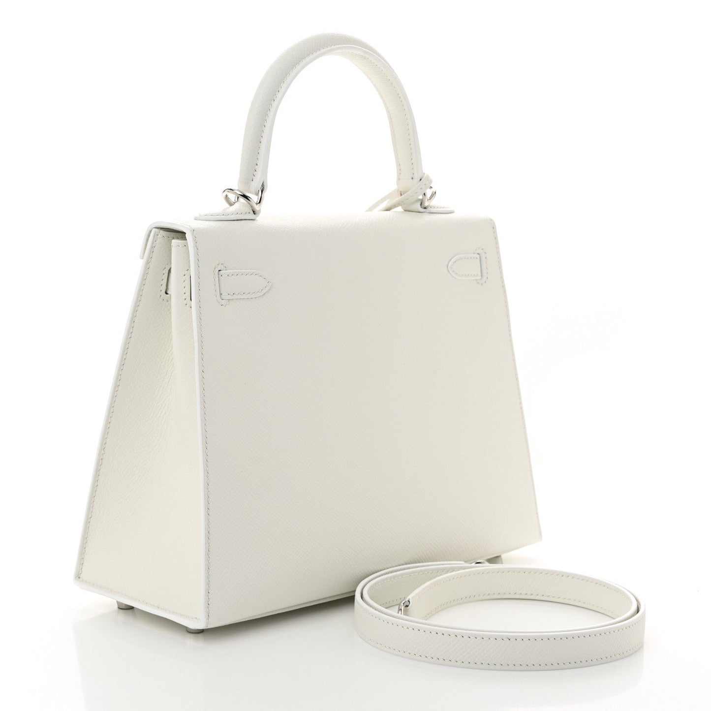 Hermes Epsom Kelly Sellier 25 New White