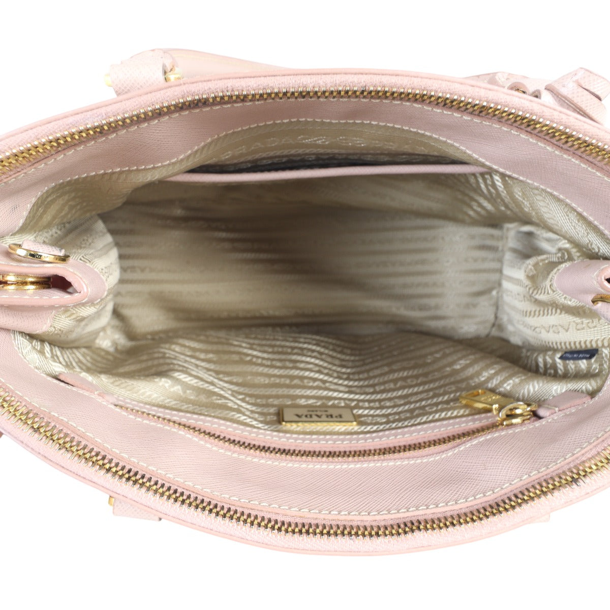 Prada Saffiano Lux Galleria Double Zip Tote Small