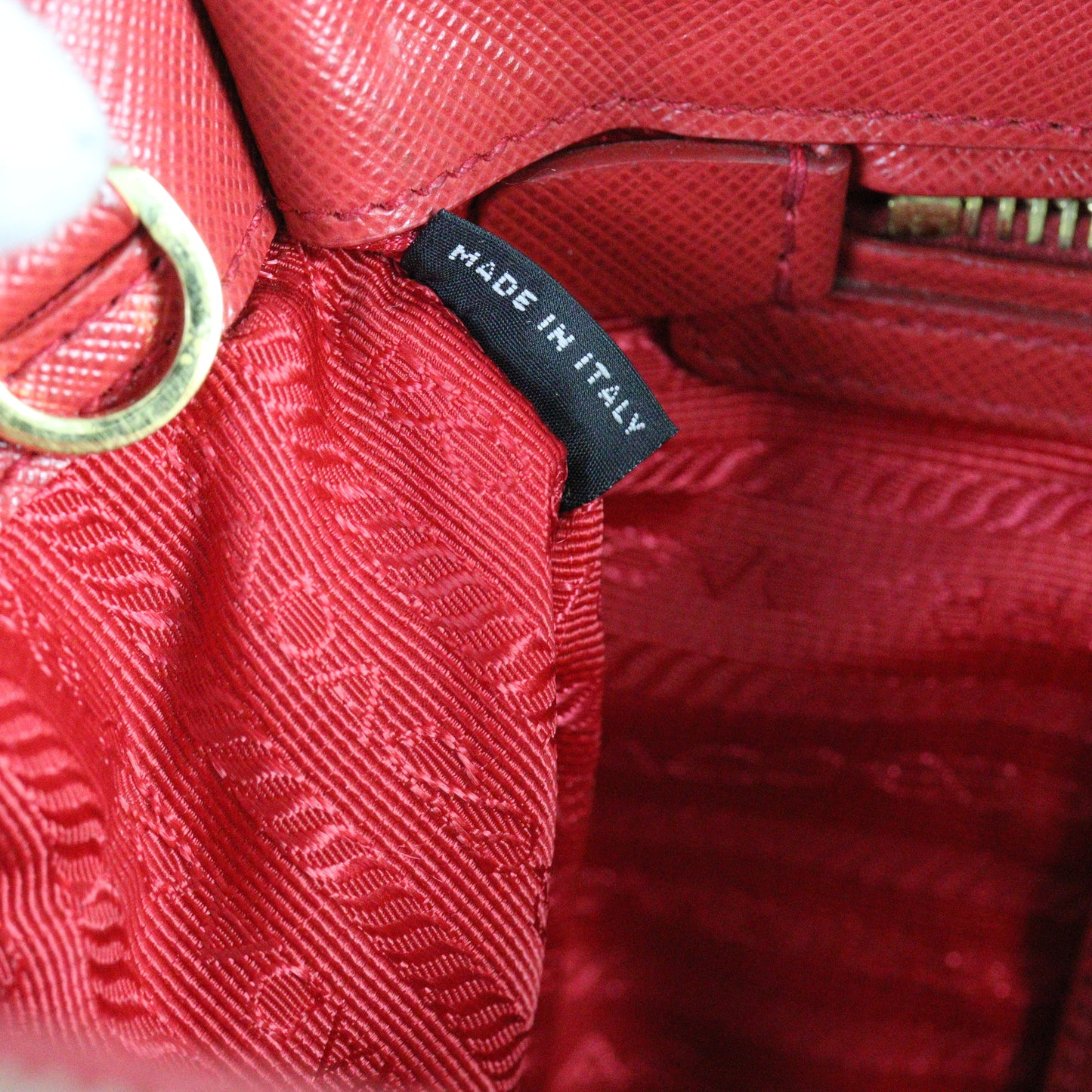 Prada Saffiano Lux Galleria Double Zip Tote Medium