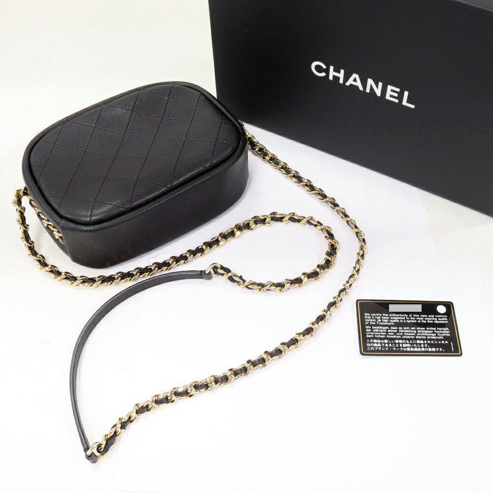 Chanel Calf Matelassé Camera Bag Shoulder Bag AS0137