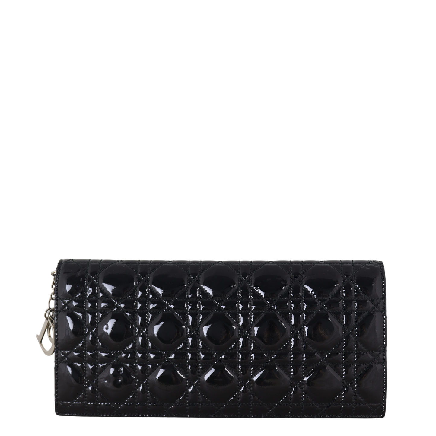 Dior Lady Dior Chain Wallet Patent