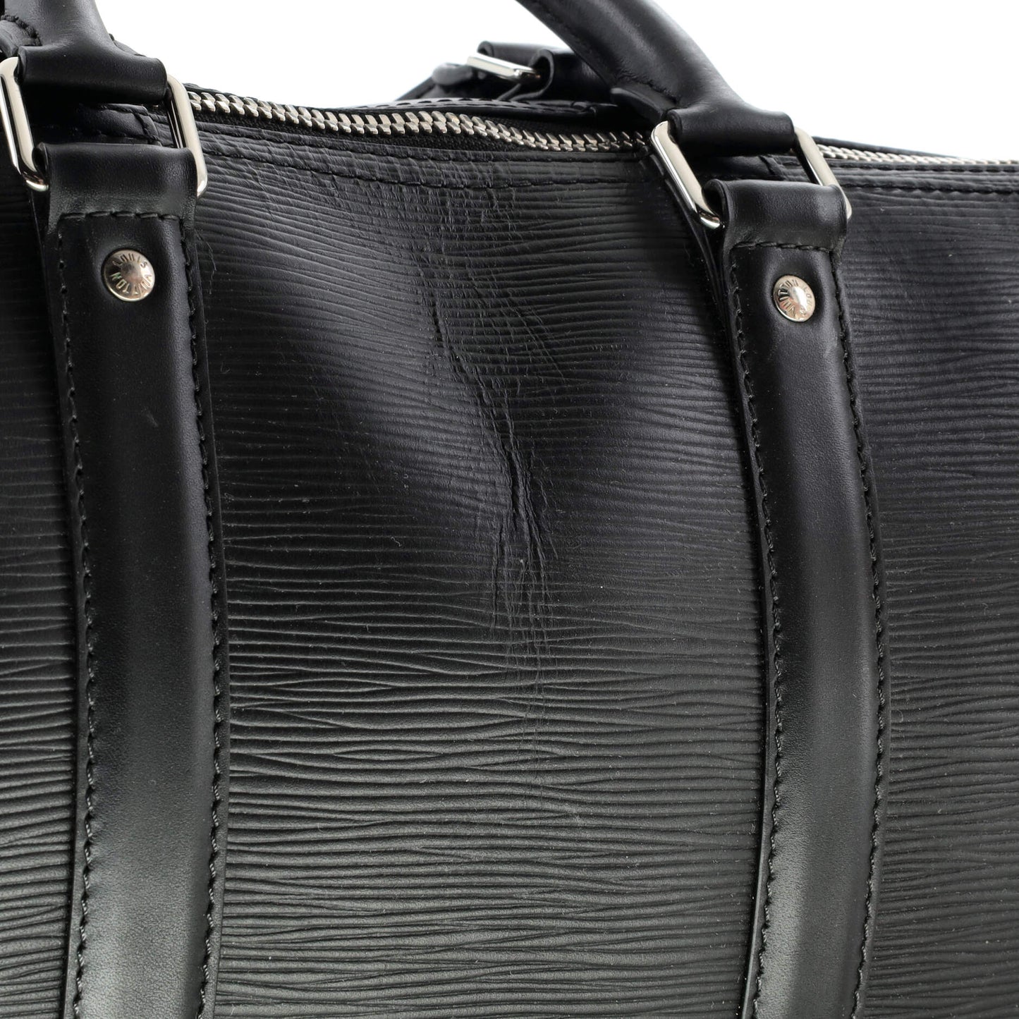 Louis Vuitton Keepall Bandouliere Bag Initials Epi Leather 45