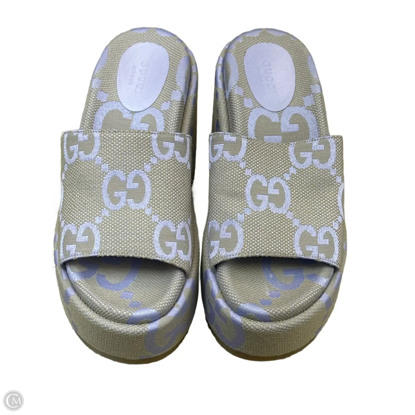 Shoes Luxury Designer By Gucci In Purple, Size: 37.5