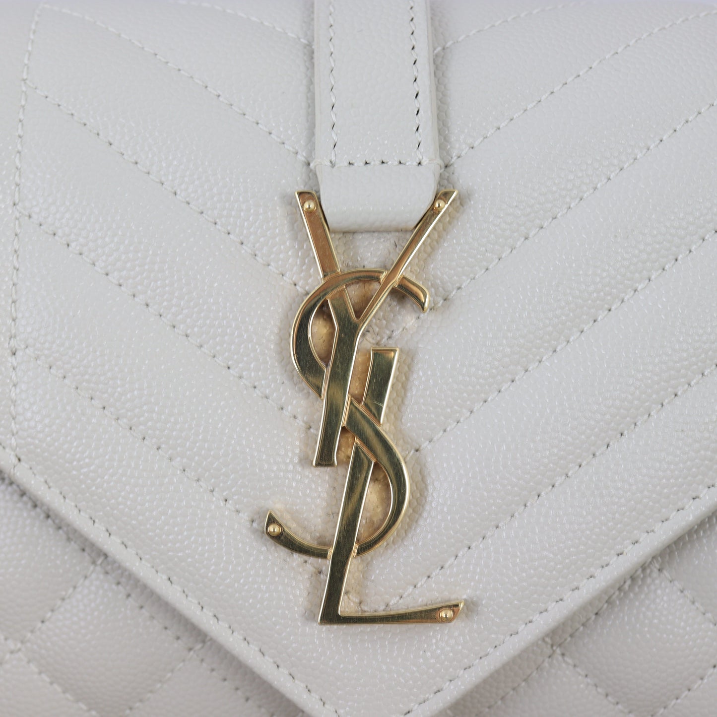 Saint Laurent Monogram Mix Matelasse Envelope Chain Bag Small