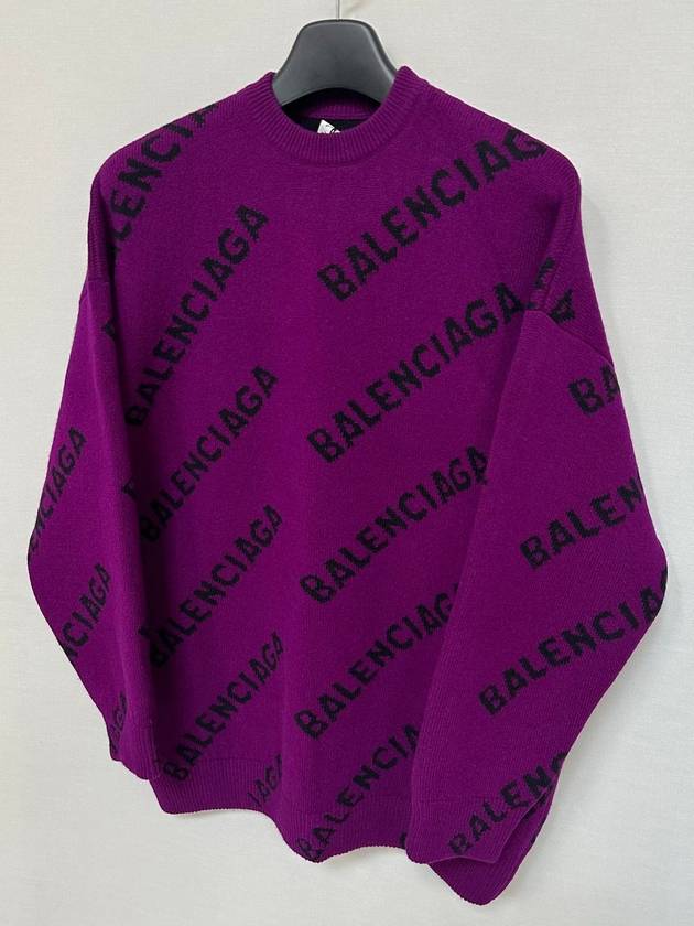 Luxury Balenciaga Trending 2026 Logo over knit sweater 110