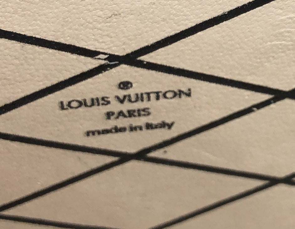 Louis Vuitton Petite Malle Handbag Lace Print Leather Small