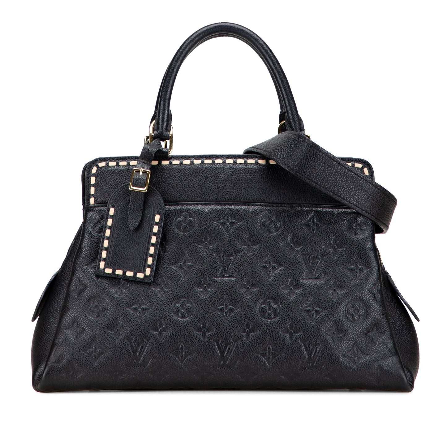 Black Louis Vuitton Monogram Empreinte Vosges MM Satchel