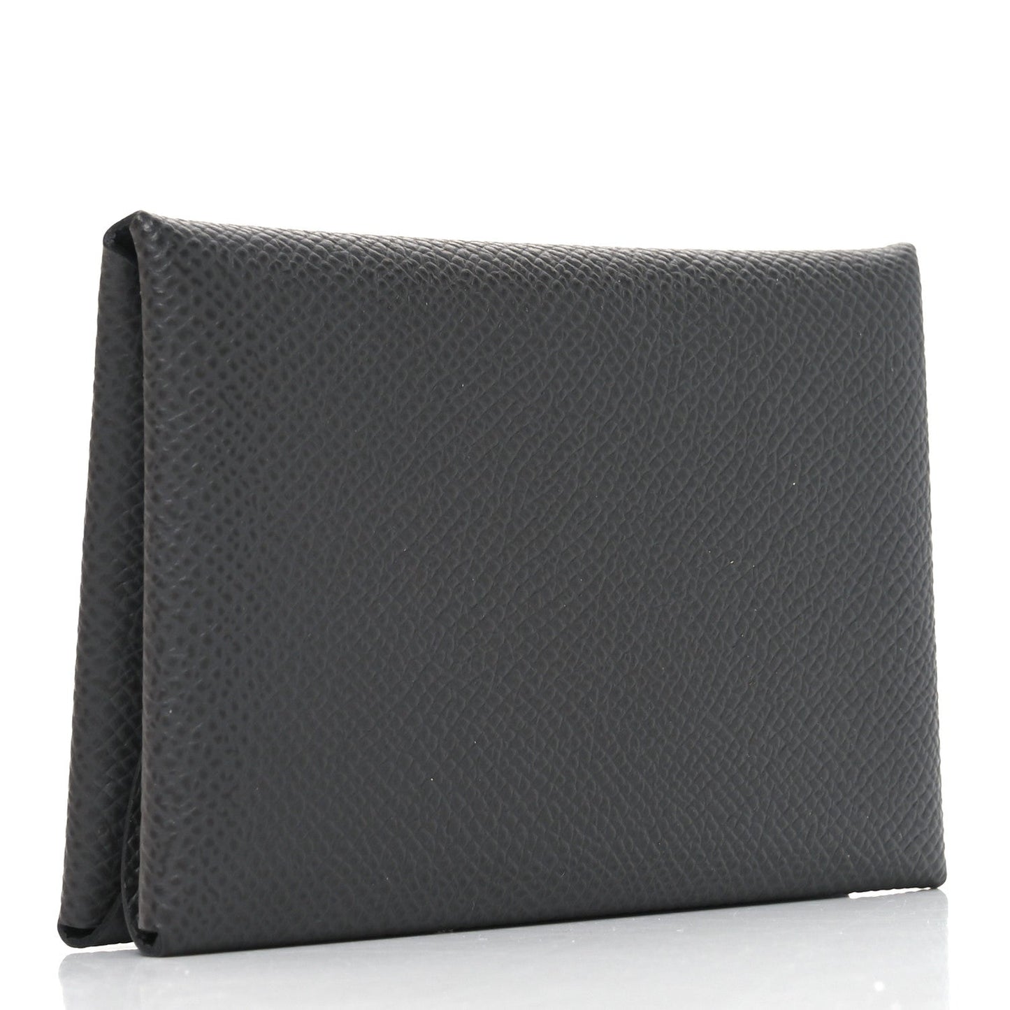 Hermes Epsom Calvi Duo Card Case Graphite