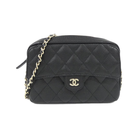 Chanel Timeless Classic Line Caviar Skin Chain Clutch