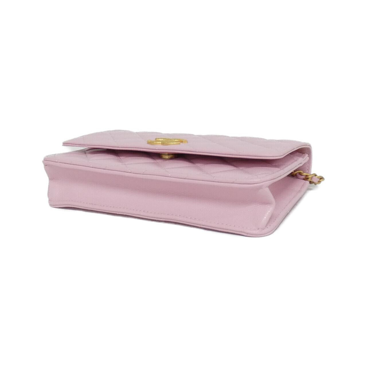 Chanel Caviar Skin Wallet on Chain Crossbody