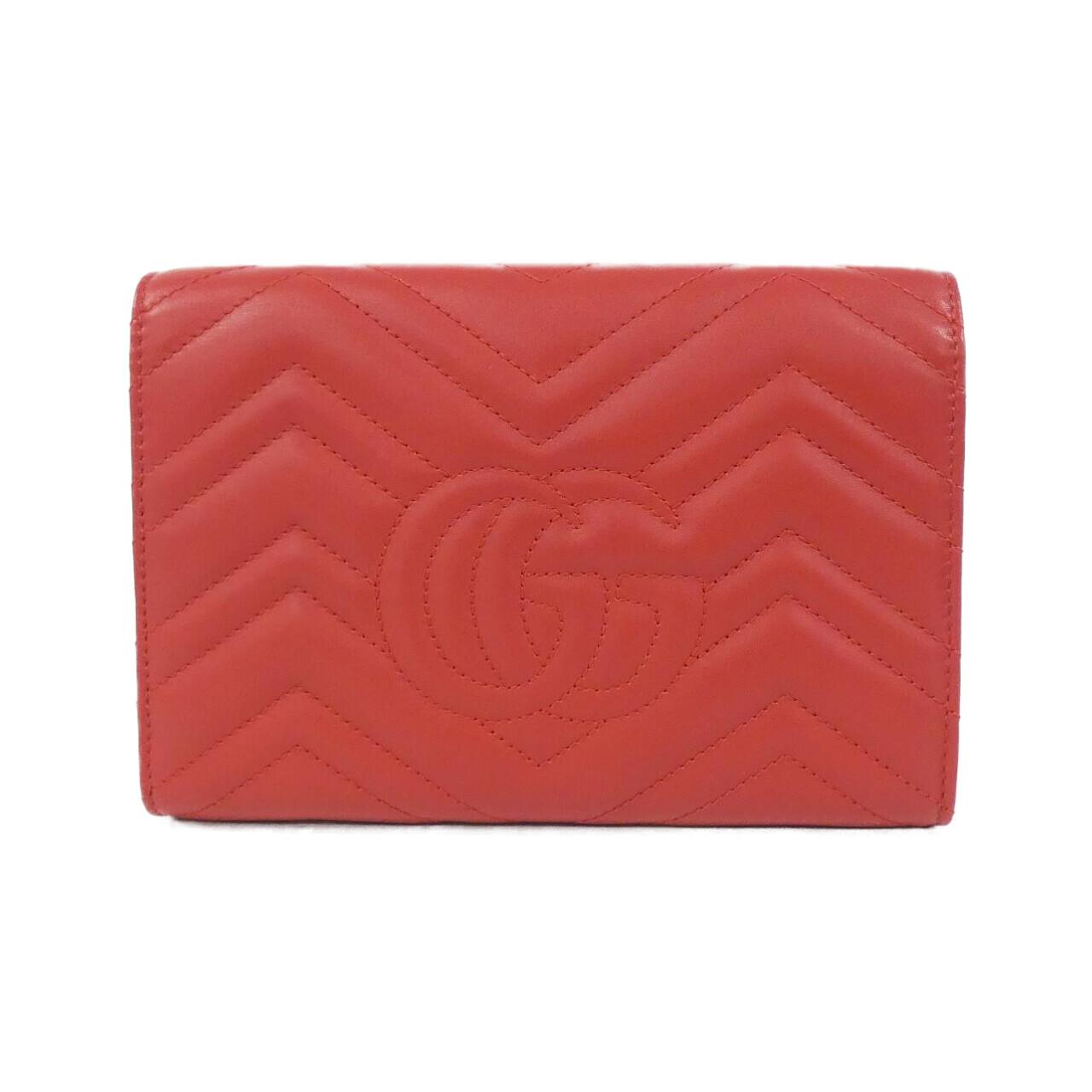 Gucci GG MARMONT Quilting Chevron Leather Shoulder Bag