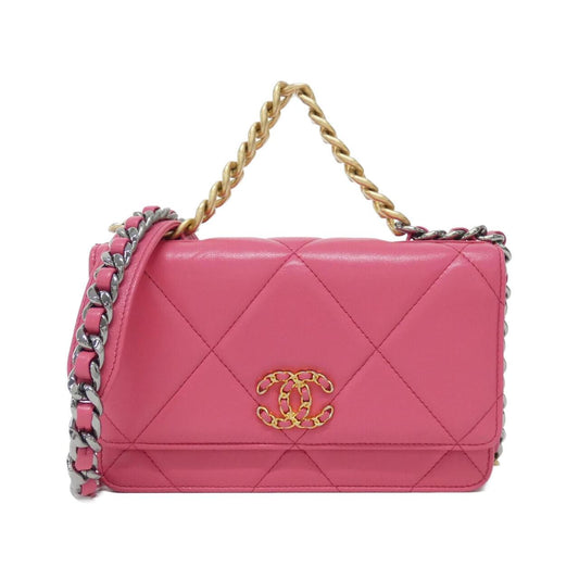 Chanel Chanel 19 Lambskin Wallet on Chain Crossbody