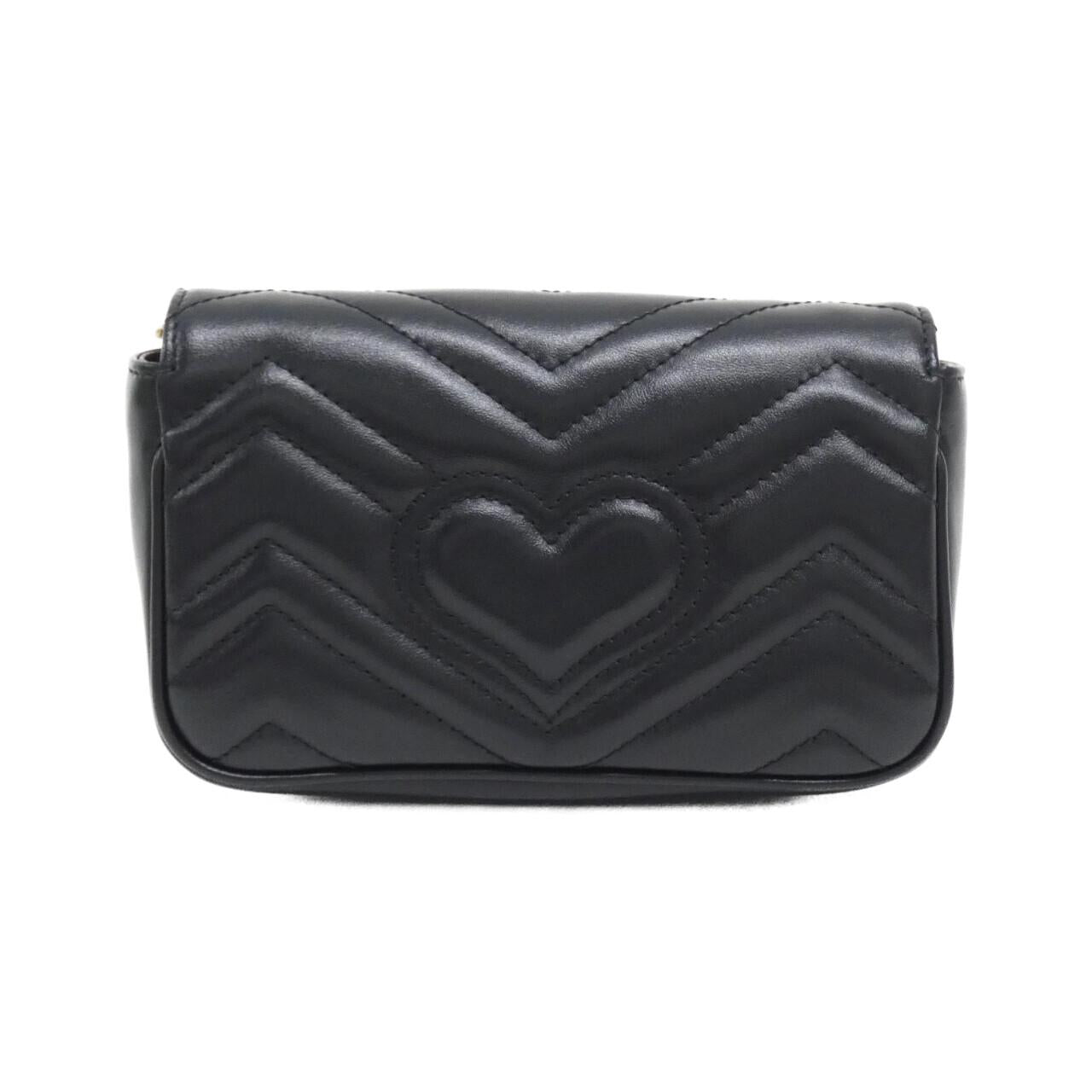 Gucci GG MARMONT Quilting Chevron Leather Shoulder Bag