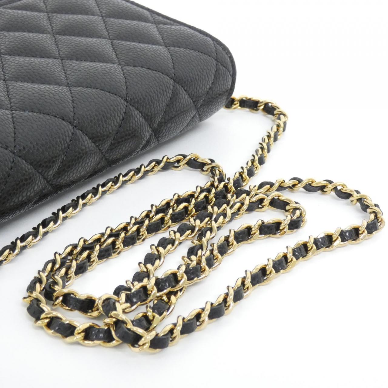 Chanel AP4241 Caviar Skin Wallet on Chain