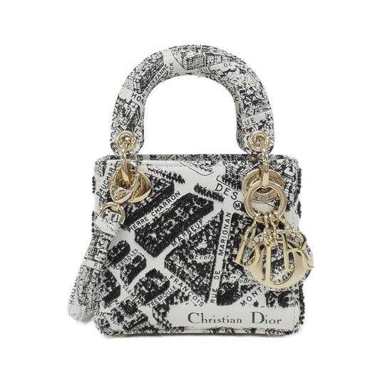 Christian Dior PLAN DE PARIS Lady Dior Leather Bag