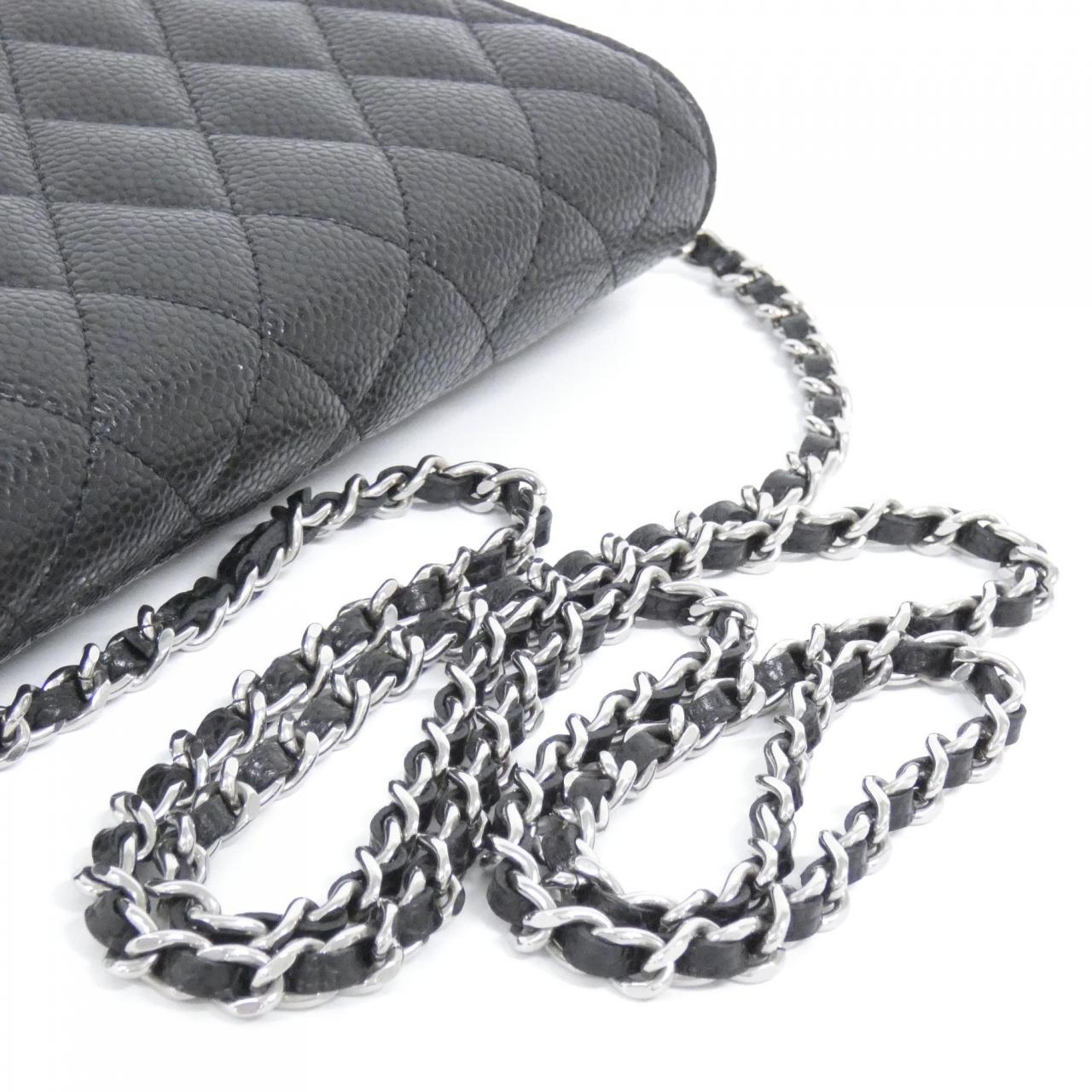 Chanel Timeless Classic Caviar Skin Wallet on Chain