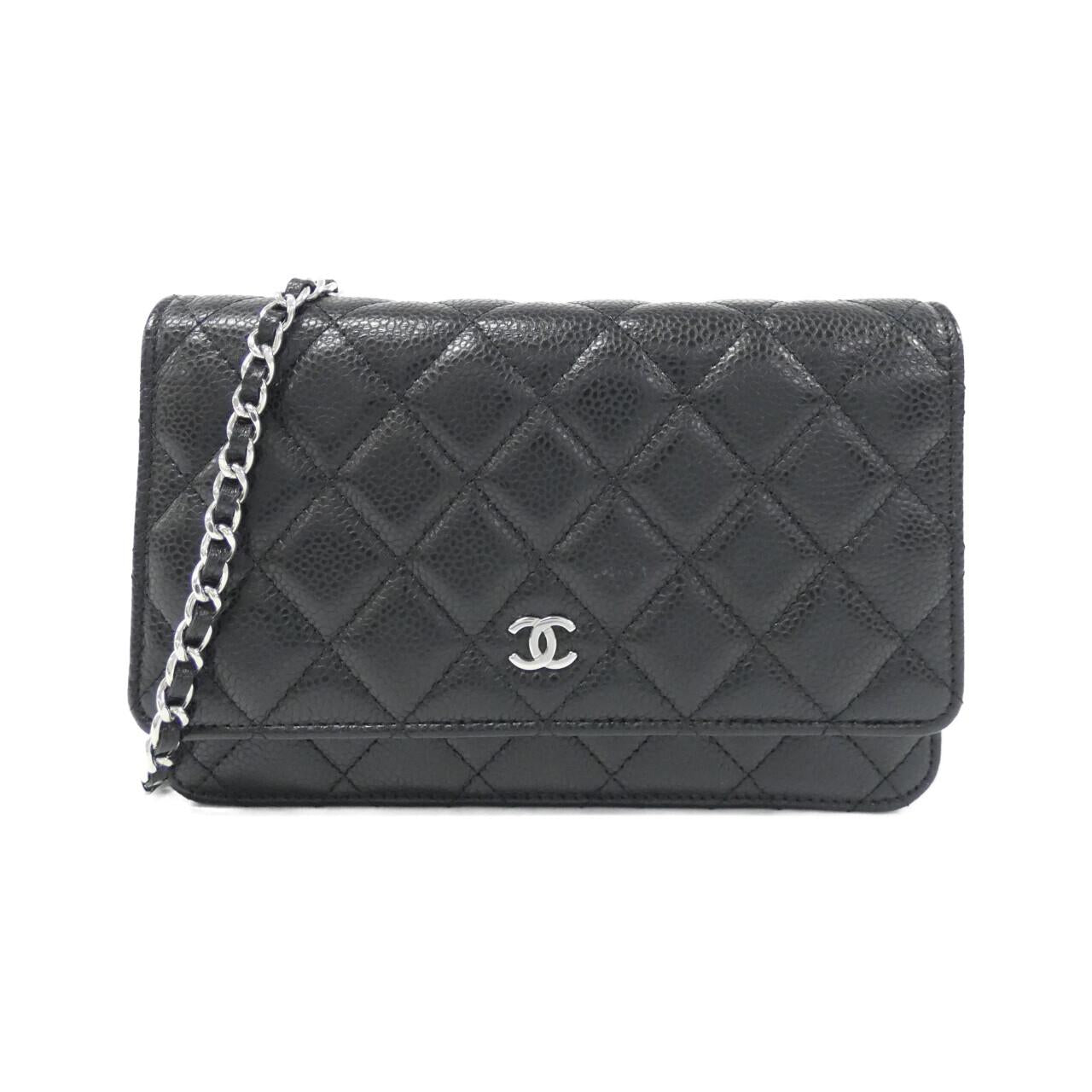 Chanel Timeless Classic Caviar Skin Wallet on Chain Crossbody