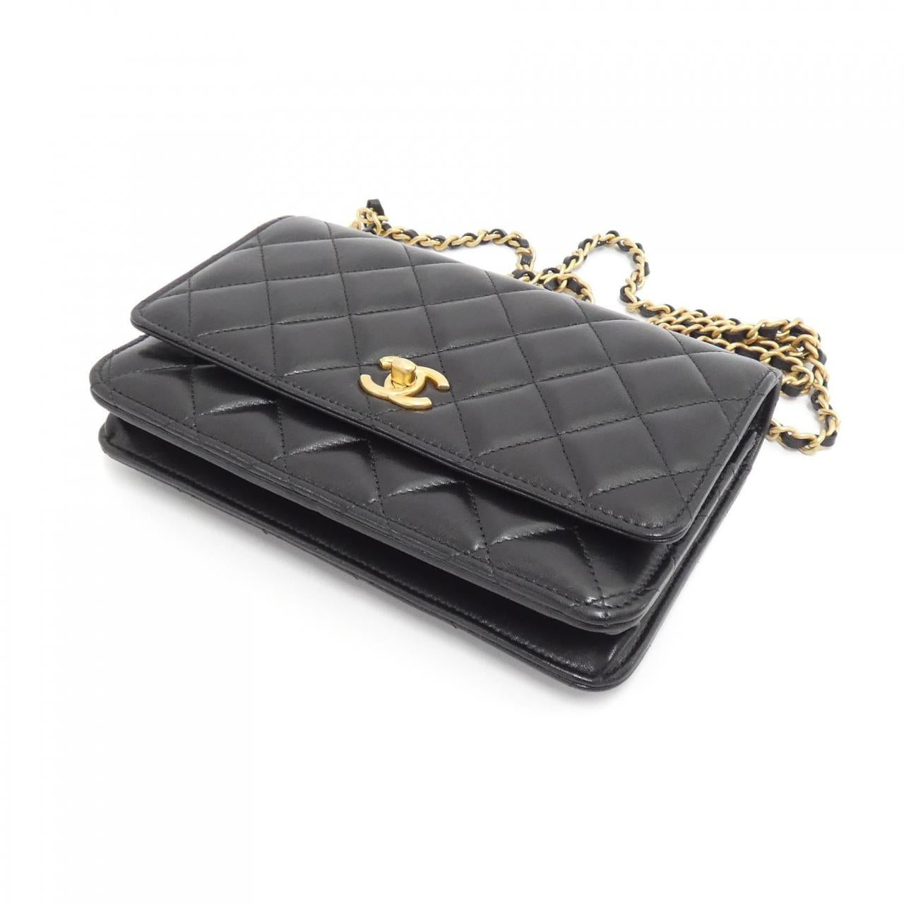 Chanel Lambskin Wallet on Chain Crossbody
