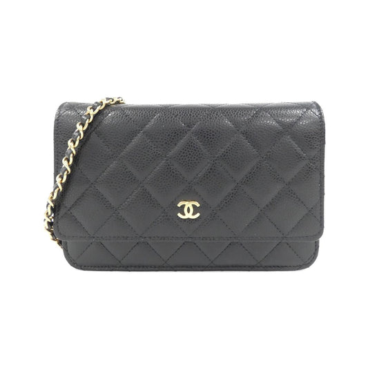 Chanel Timeless Classic Caviar Skin Wallet on Chain
