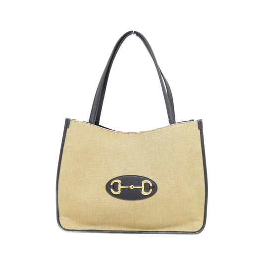 Gucci GUCCI HORSEBIT 1955 Vintage Canvas Leather Bag