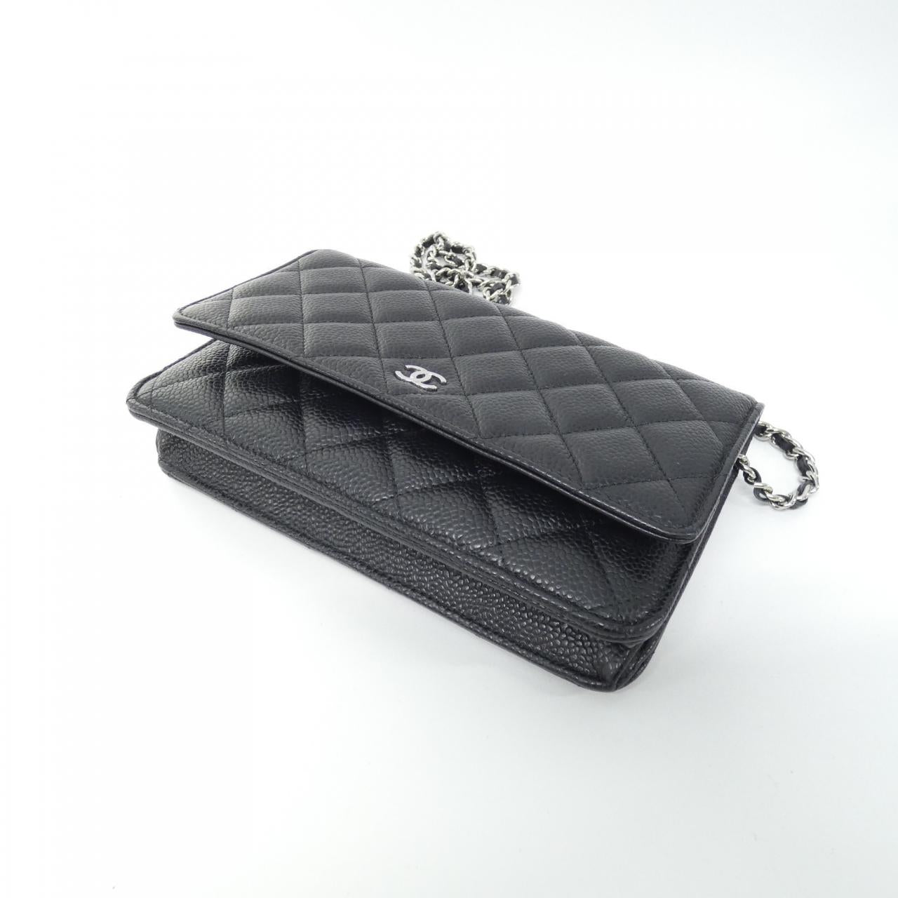 Chanel Timeless Classic Caviar Skin Wallet on Chain Crossbody