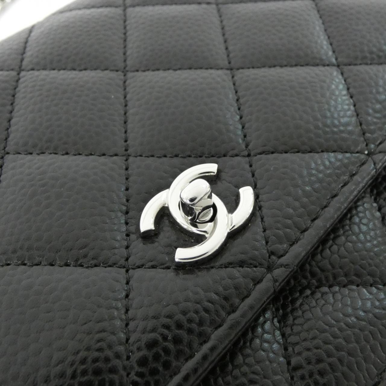 Chanel Caviar Skin Wallet on Chain Crossbody