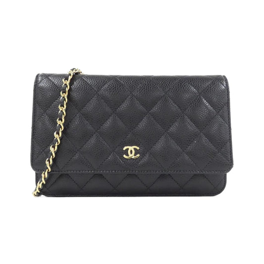 Chanel Timeless Classic Caviar Skin Wallet on Chain